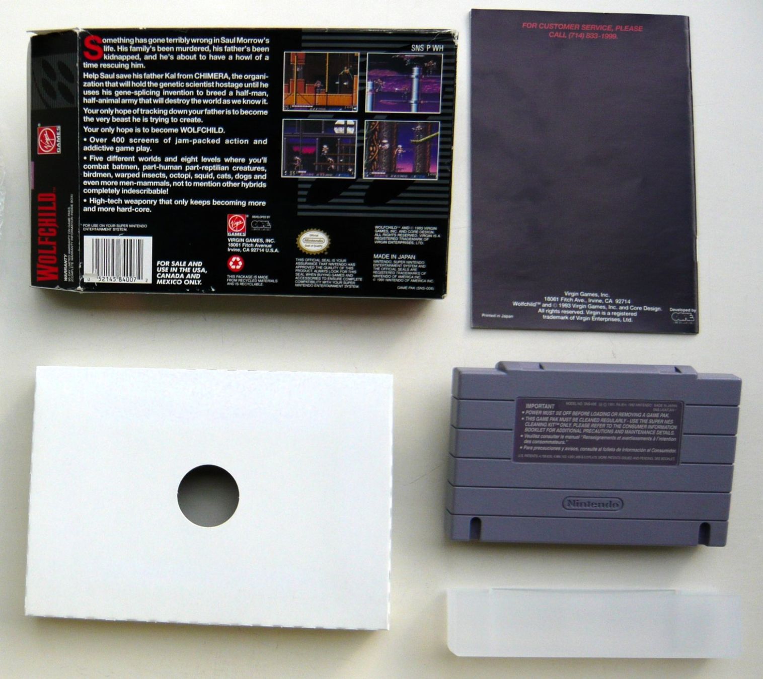 Nintendo Giochi: SNES:  Wolfchild – Usato da Onex venduto da Jaguar1986 3