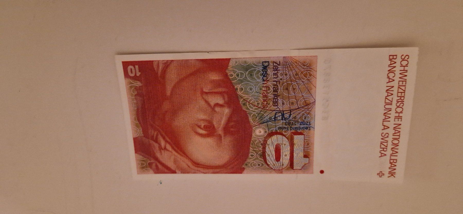 Banconote: 10 CHF Note - Schweizer Nationalbank – Nuovo (secondo la descrizione) da Dorf venduto da Echo_Elements 2