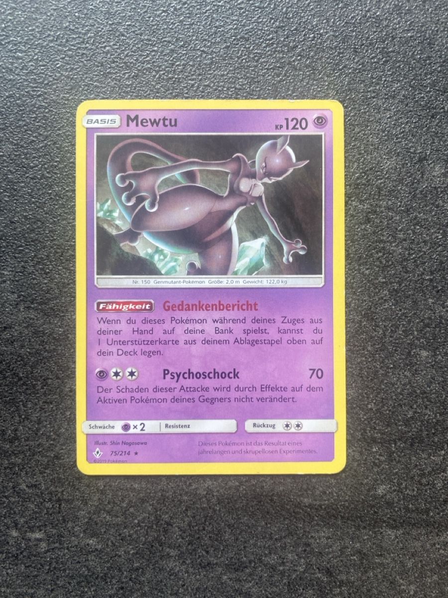 Pokémon Sammelbilder & Trading cards: Mewtu – Gebraucht aus Tägerig von oiluig83