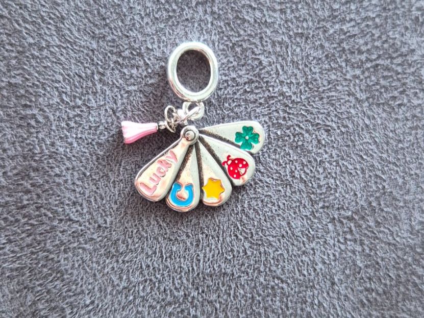 Ciondoli: Silber Charm Fächer +Garantie – Nuovo (secondo la descrizione) da Rotkreuz venduto da Carbone_Bijou-Shop
