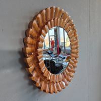 1983 Wall-Mirror Wandspiegel Holz Spiegel Sonnenspiegel