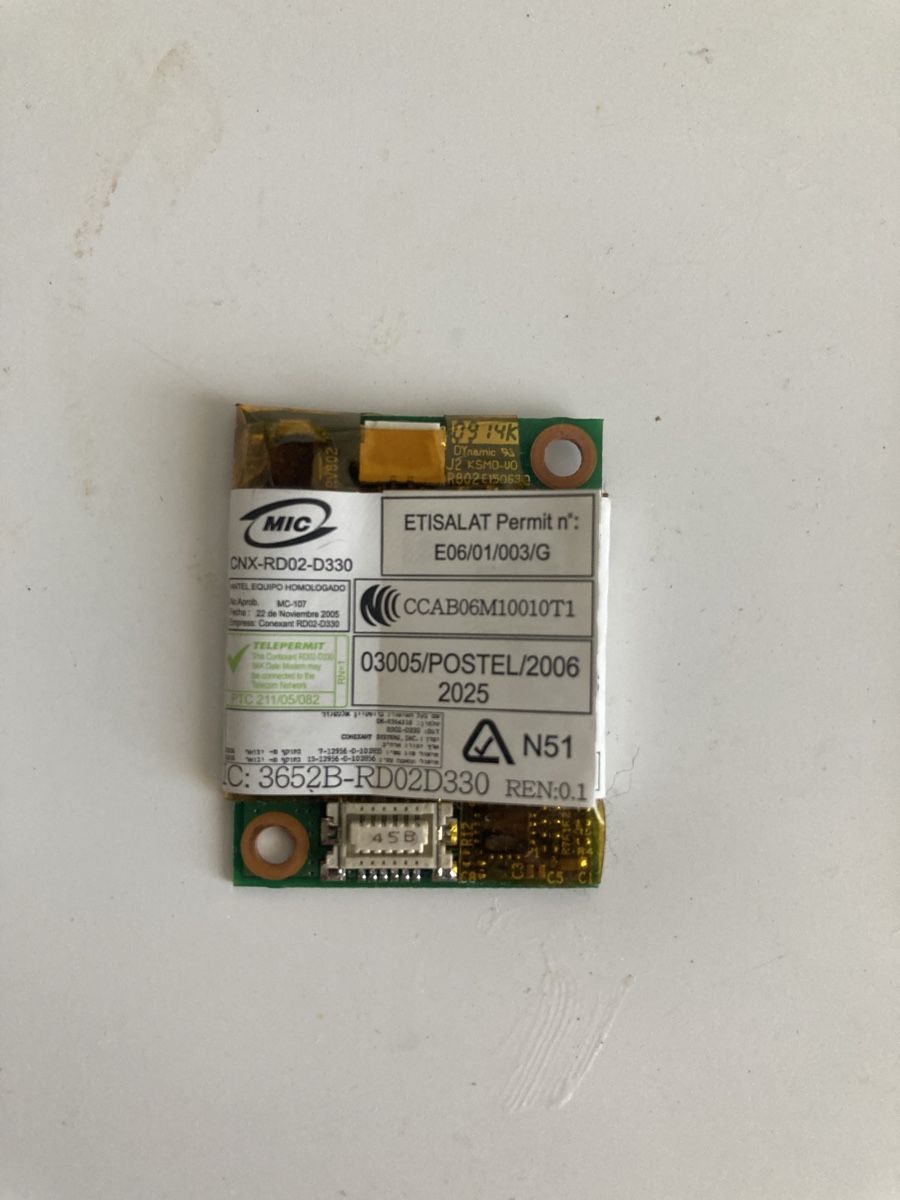 Lenovo Componenti elettronici: Lenovo Modem Card – Usato da Flawil venduto da rcnkr