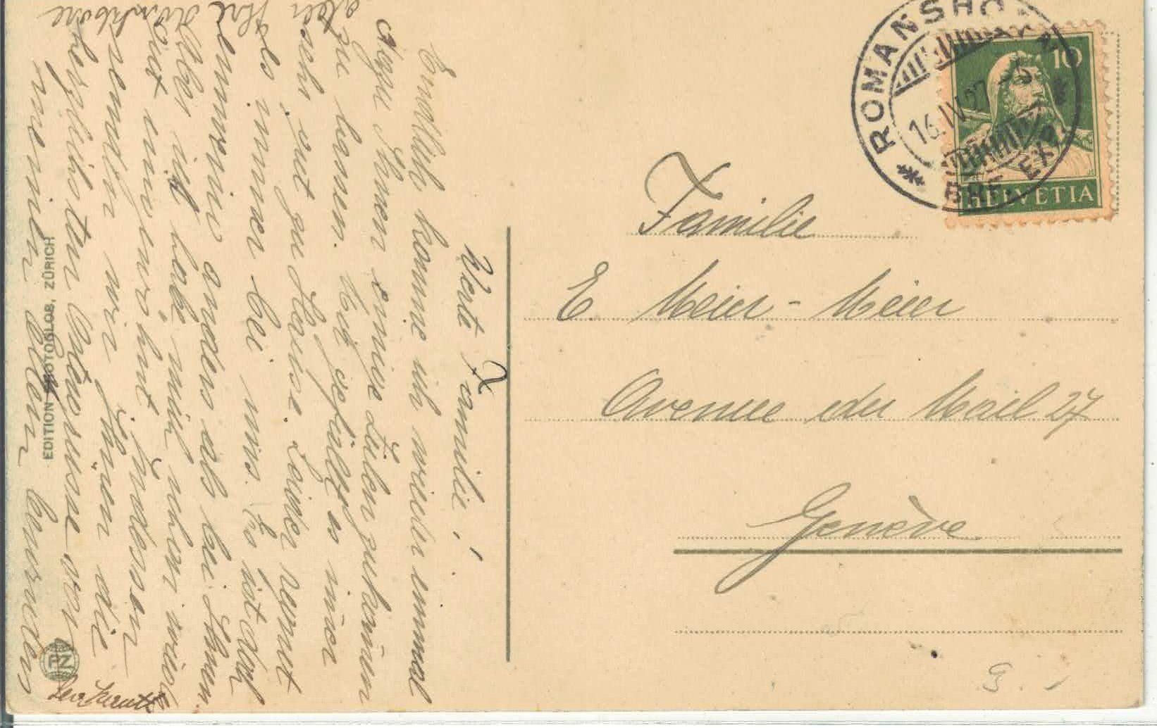 Cartes postales: Romanshorn mit kathol. Kirche - Litho – D'occasion à Ettingen par Kartenplanet 1