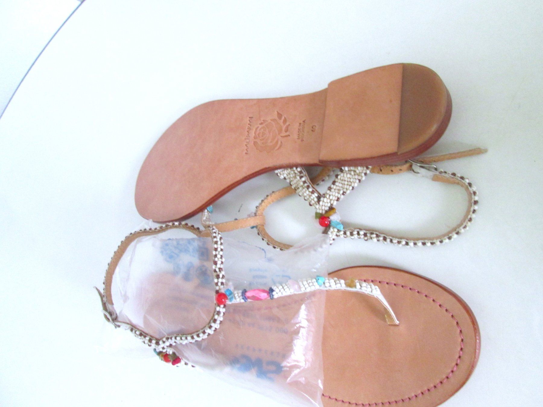 Maliparmi Scarpe da donna: Maliparmi, Flip-Flops, Leder, neu, Nr. 40 – Nuovo (secondo la descrizione) da Sementina venduto da babucia 1