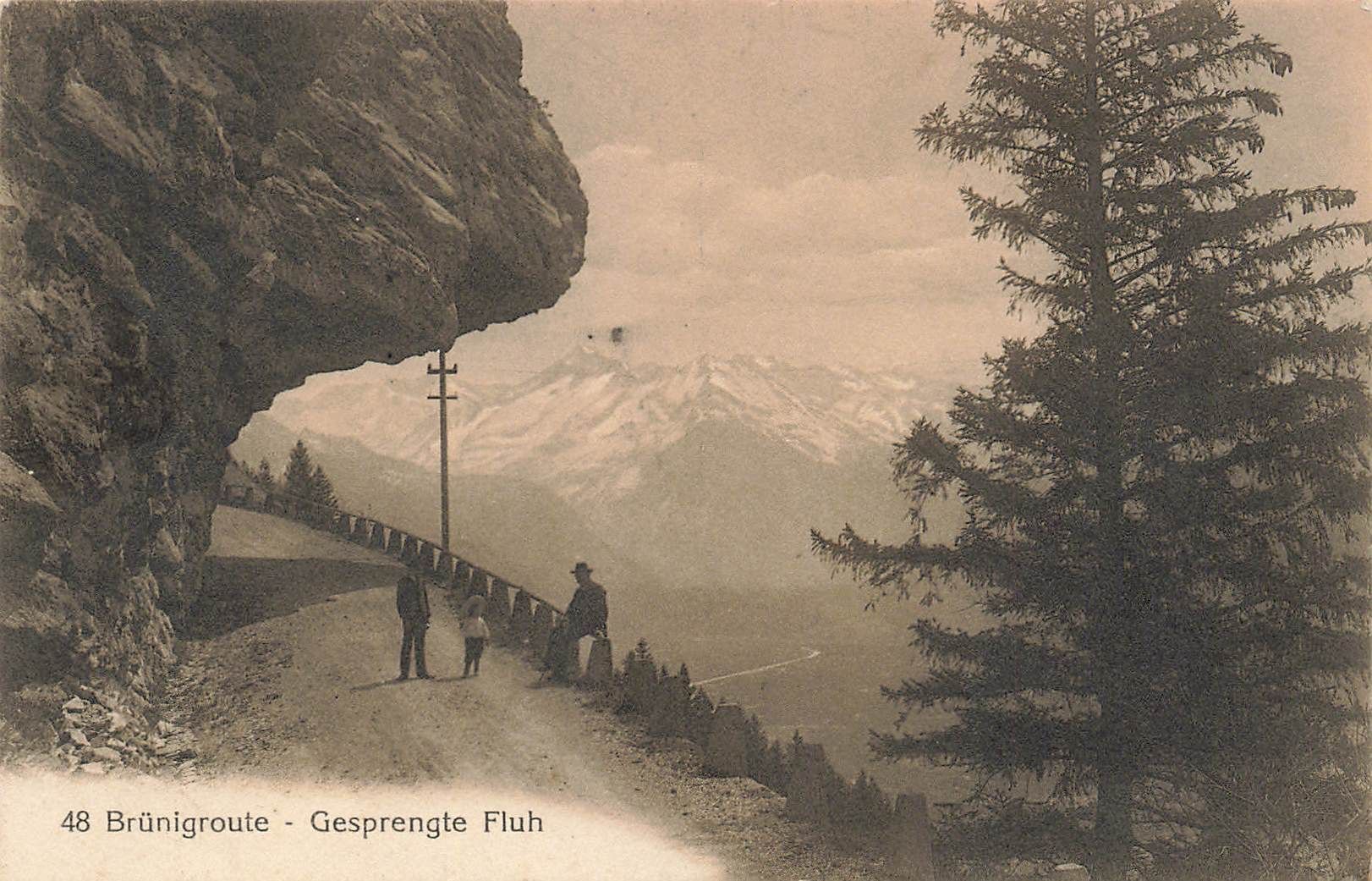 Cartoline postali: Brunigroute gesprengte Fluh – Usato da Biasca venduto da Blenio71