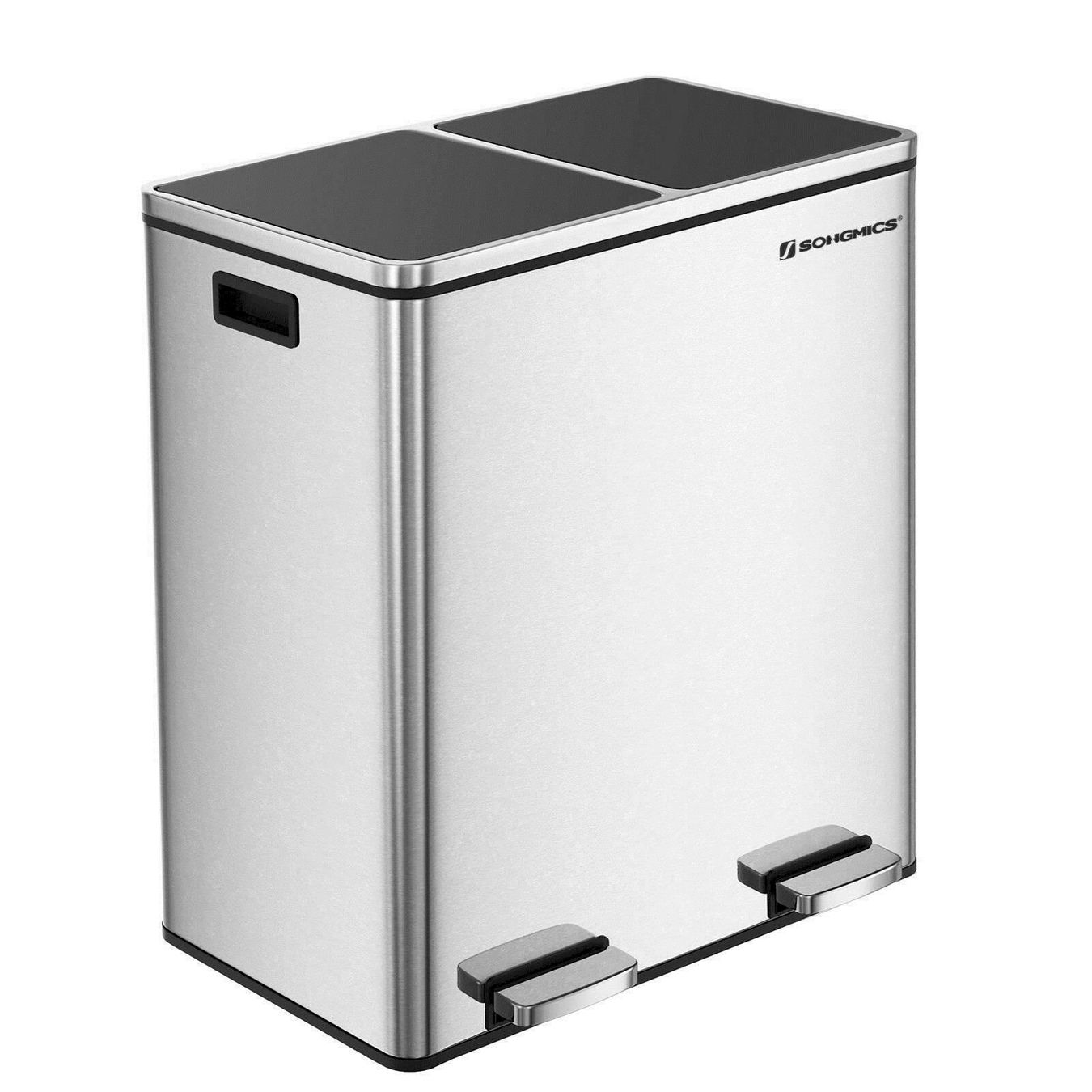 Abfalleimer: SONGMICS LTB60NL Mülleimer 2 x 30L – Neu und originalverpackt aus Bottighofen von zaap 1