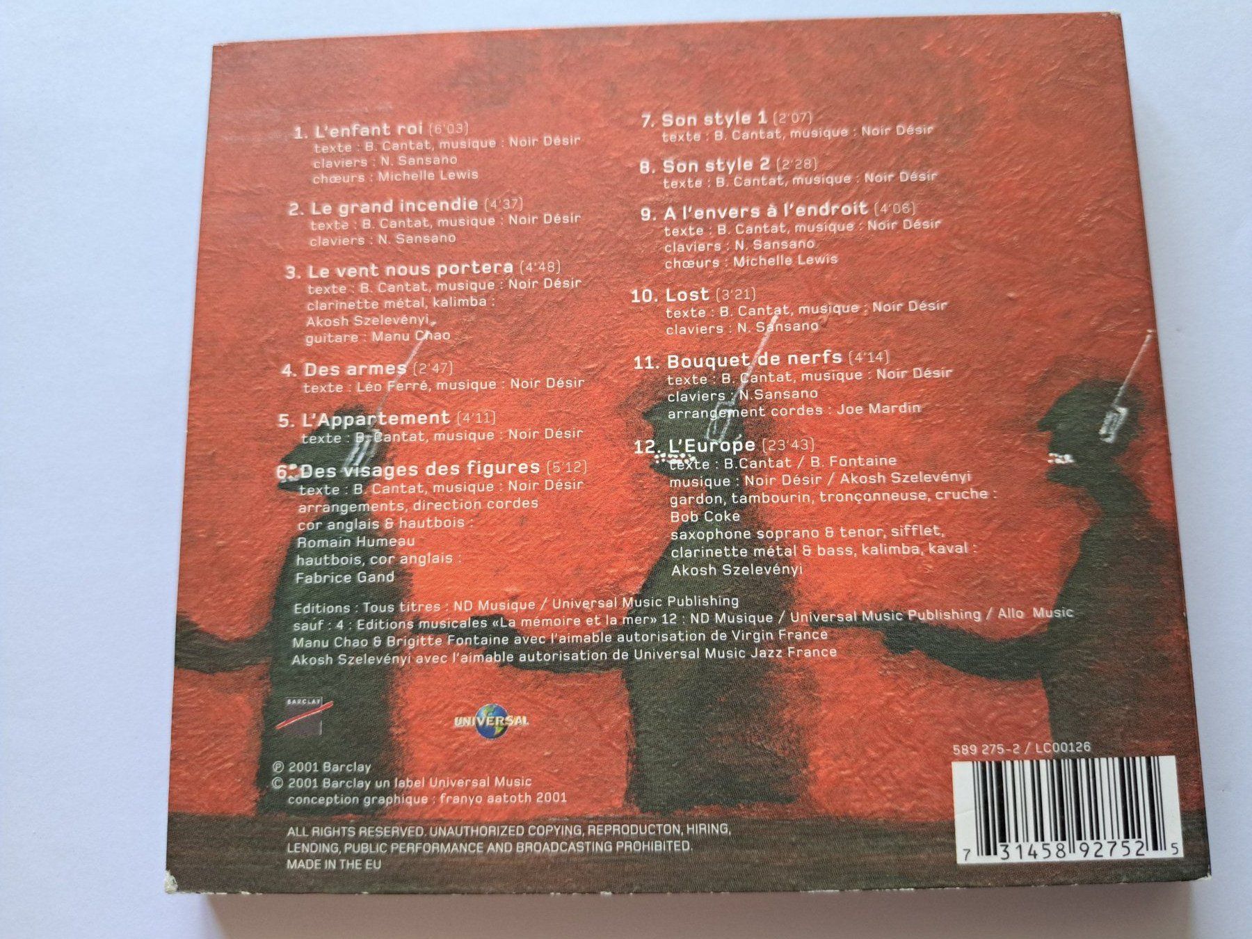 CD: Cd Noir Désir - Des visages des figures – Usato da Pully venduto da bro_n52j 1