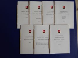7 Briefmarken Büechli. Gebundene Ausgabe 1979