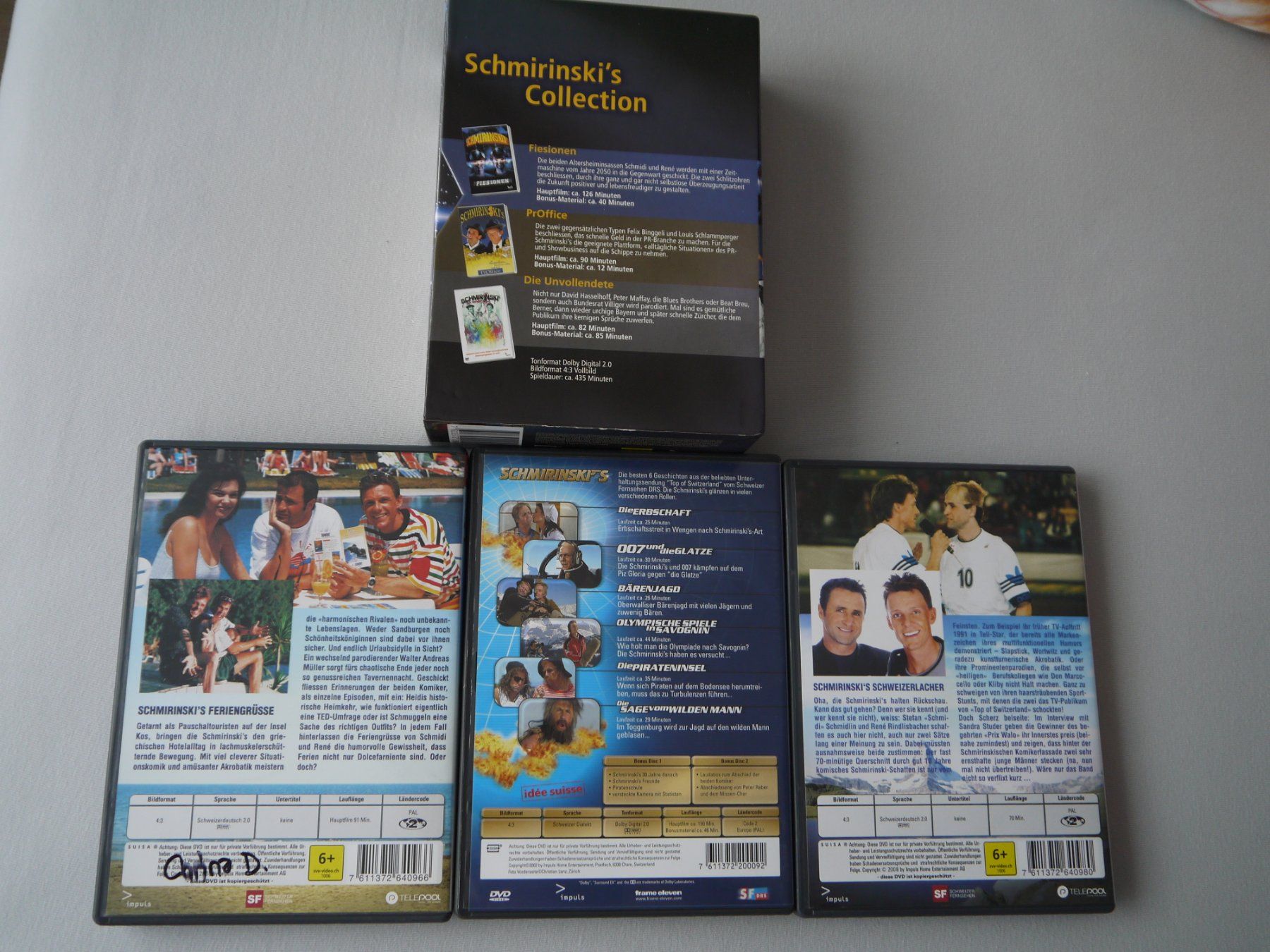 Tutti i DVDs: SCHMIRINSKIS COLLECTION 6 DVD - CH -Schweizer Dialekt – Usato da Hagendorn venduto da Blaf 3