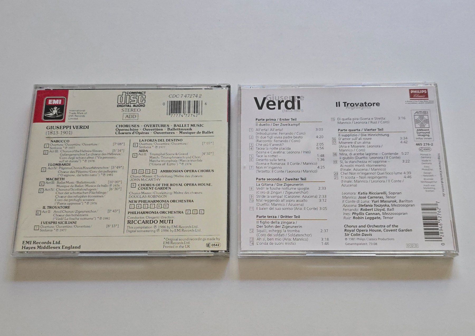 CDs: 2 CD Thema Verdi – Gebraucht aus Dättlikon von Wundertuete_ 1