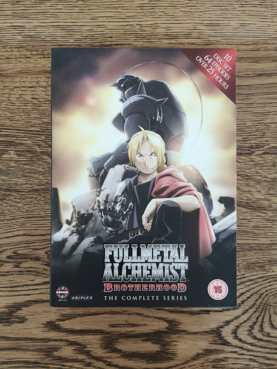 ANIME, FULLMETAL ALCHEMIST, BROTHERHOOD,6 DVD, 1-64 EPISODES, ENG-AUDIO