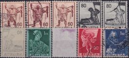 1941, HISTORISCHE BILDER (Abartensammlung) auf Sammelblätter
