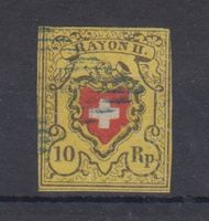 Timbre Rayon 16II oblitéré