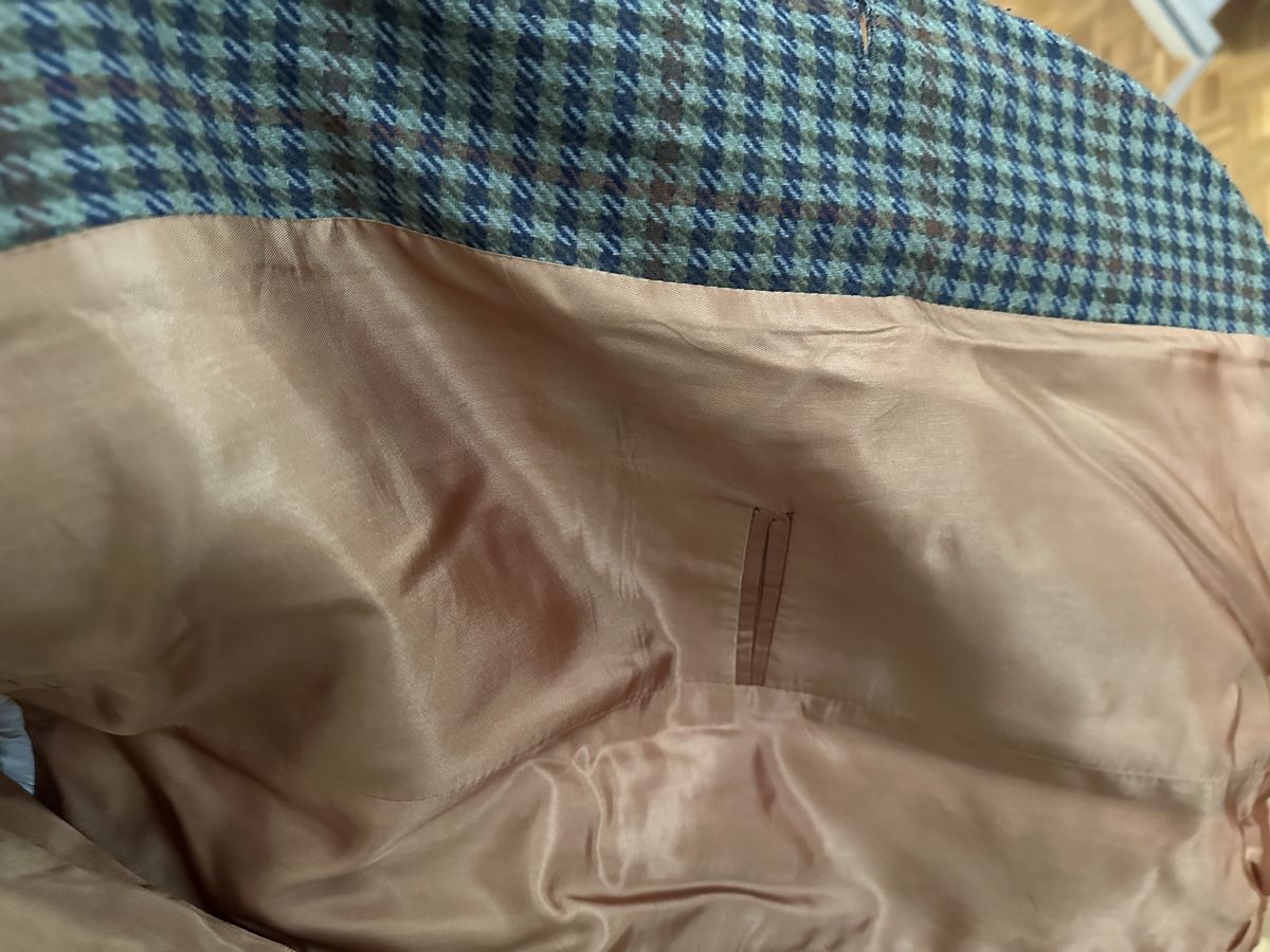 Giacche: Vintage Incom Blazer, size 48, brown-green checkered pattern – Usato da Genève venduto da Good_finds 3