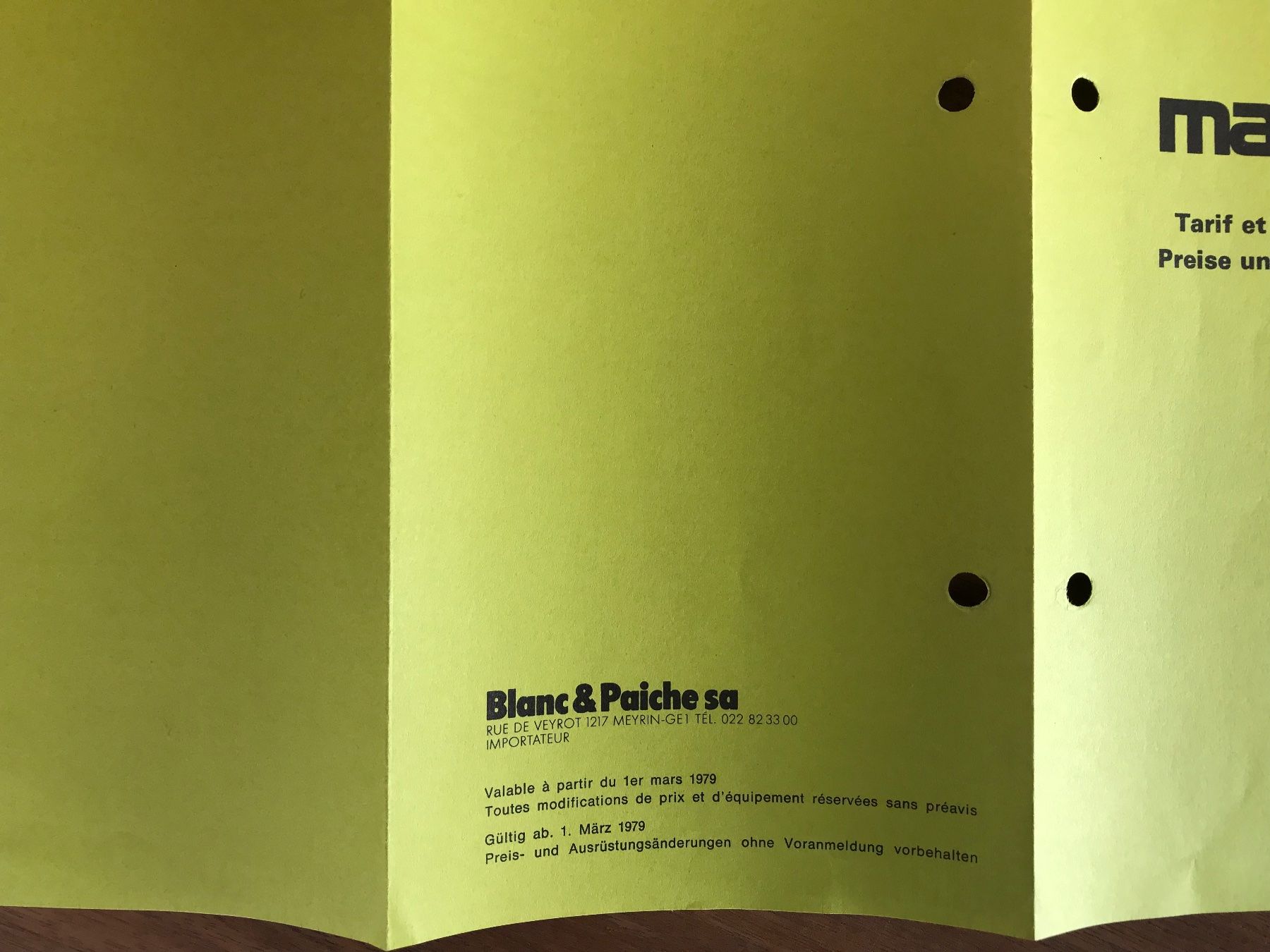 Mazda Dokumente: Mazda Preisliste – Gebraucht aus Balterswil von Jeko1967 1