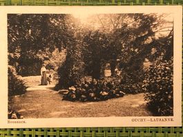 OUCHY (LAUSANNE) parc Pension Roseneck, carte postale
