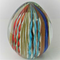 Murano Glas Briefbeschwerer 1990 IT ALT
