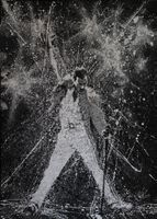 Splashart Gemälde:  "Freddie 1946 - 1991" 50 x 70 cm