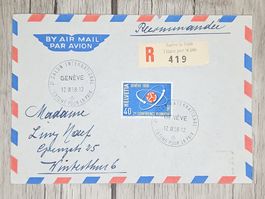 CL11 Enveloppe + Timbre Suisse 1958