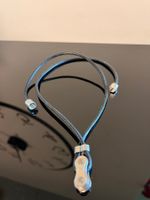 Velo / Bike Schmuckanhänger aus Leder und Velokette_schwarz