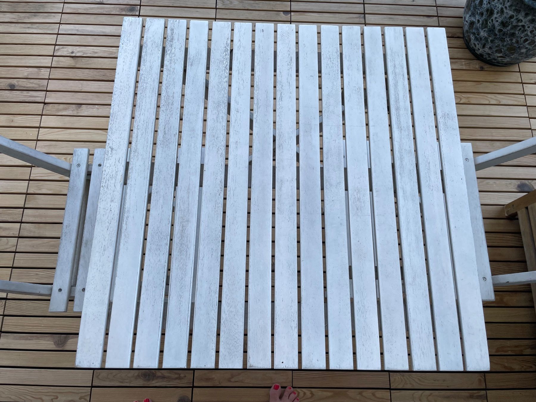 Tischset: Gartentisch oder Balkon mit 2 Stühlen Holz – Gebraucht aus Winterthur von seamaster1 1