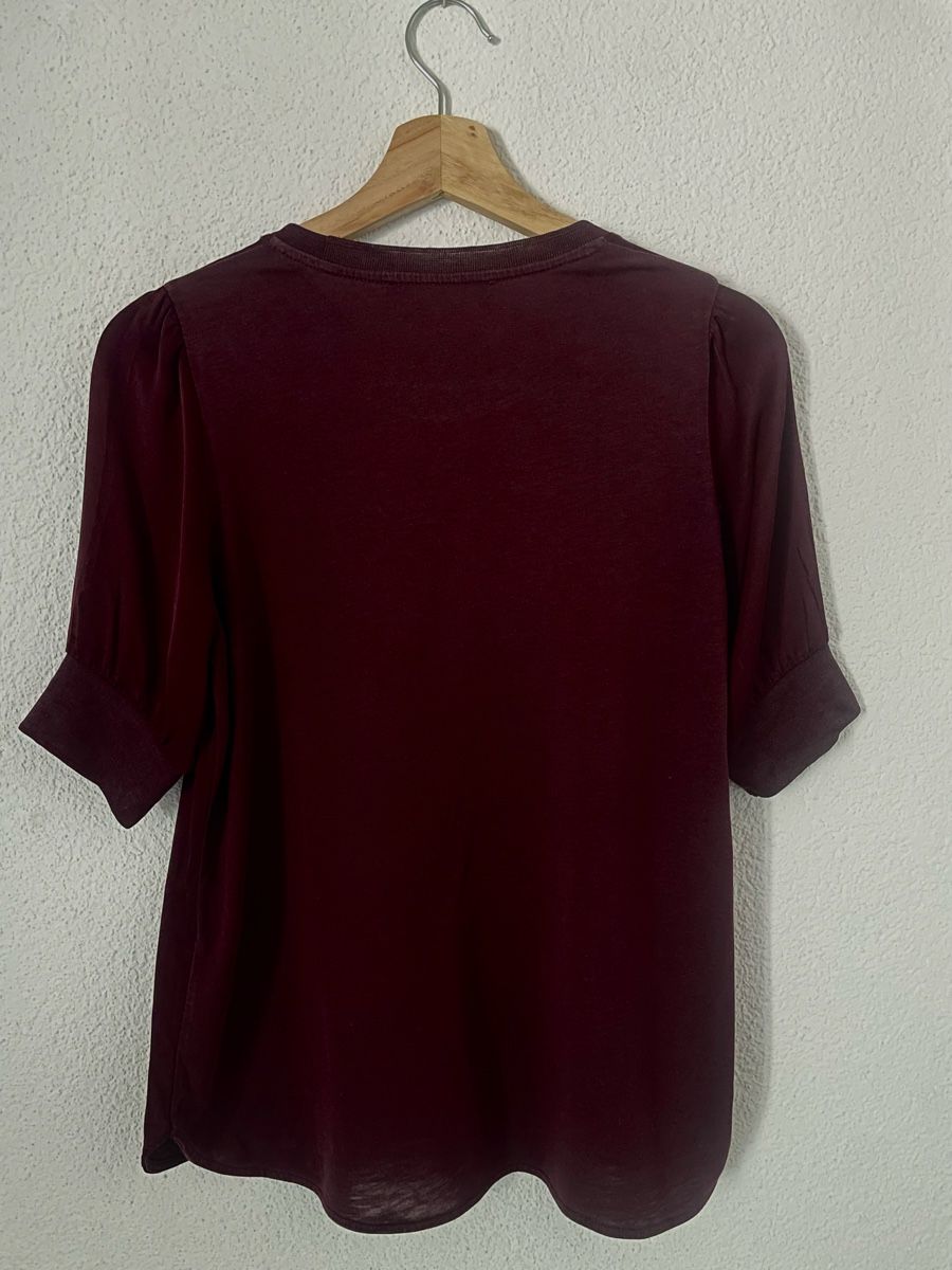 Hallhuber Camicette: Hallhuber Bluse bordeaux Grösse XS – Usato da Dallenwil venduto da nay_2mht 1
