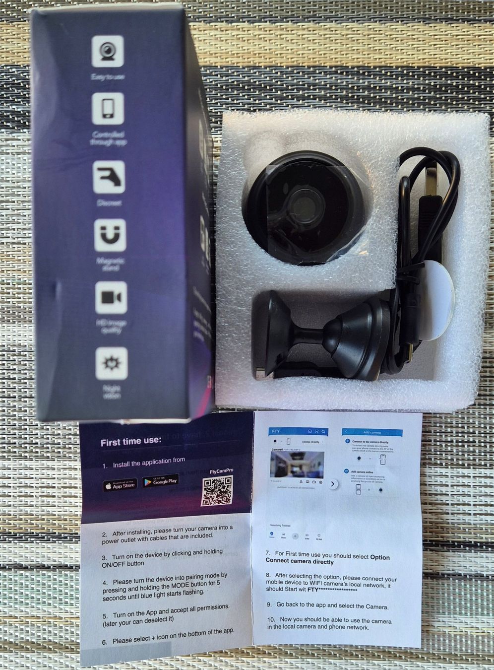 Sistemi d'allarme: MINI Spy CAMERA + 2 microUSB Adapter, + 1,2 m Cable – Nuovo e nell'imballaggio originale da Fällanden venduto da Blausegelfliege 6