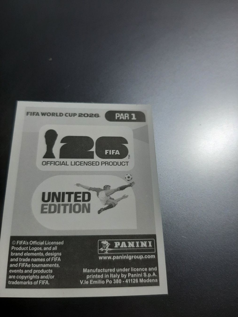 Panini Cartes à collectionner: PANINI FIFA WM 2026 PAR 1 – Neuf (Voir description) à Avully par RIVALIS 1