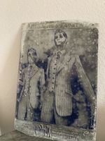 Antike Druckplatte für Naphtaly Herrenanzüge Werbung um 1930