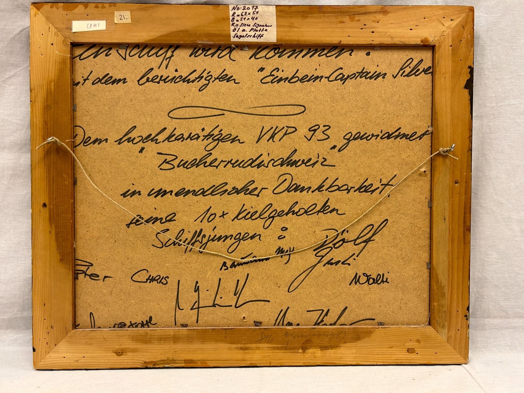 Dipinti: Ölbild, Segelschiff auf hoher See, ca. 1920. – Usato da Steinhausen venduto da Super05 1