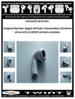 AirPods 4 Gen. Rechter A3050 Ersatz Einzeln AirPod Fabrikneu