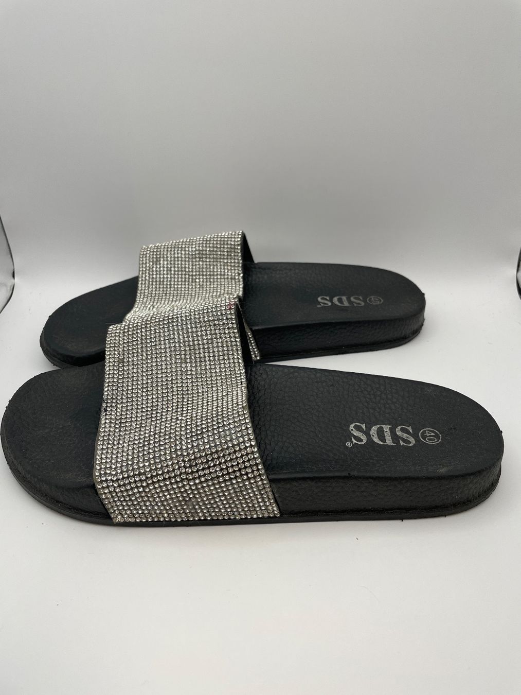 Scarpe da donna: Schwarze Glitzer Sandalen Gr. 39/40 – Usato da Auenstein venduto da moin. 1