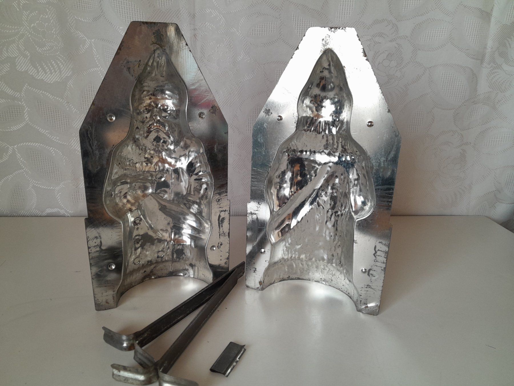 Teglie da forno: Weihnachtsmann, Nikolaus, Schokoladenform, Backform Metall – Usato da Schwarzenbach SG venduto da utschu09 5
