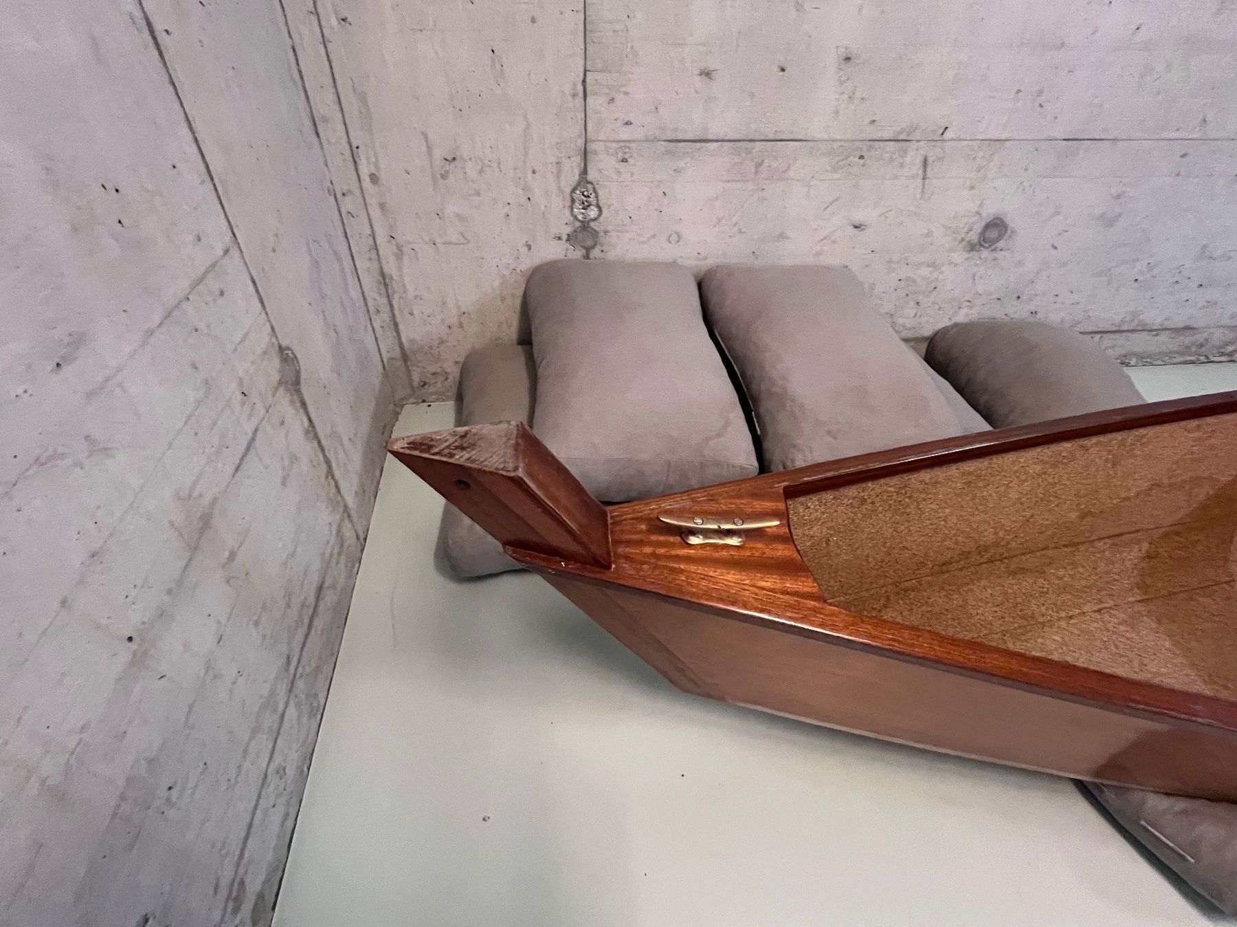 Selbstbau Barche: Kajak Boot Holz mit Paddel – Usato da Biberstein venduto da Ramathur 8