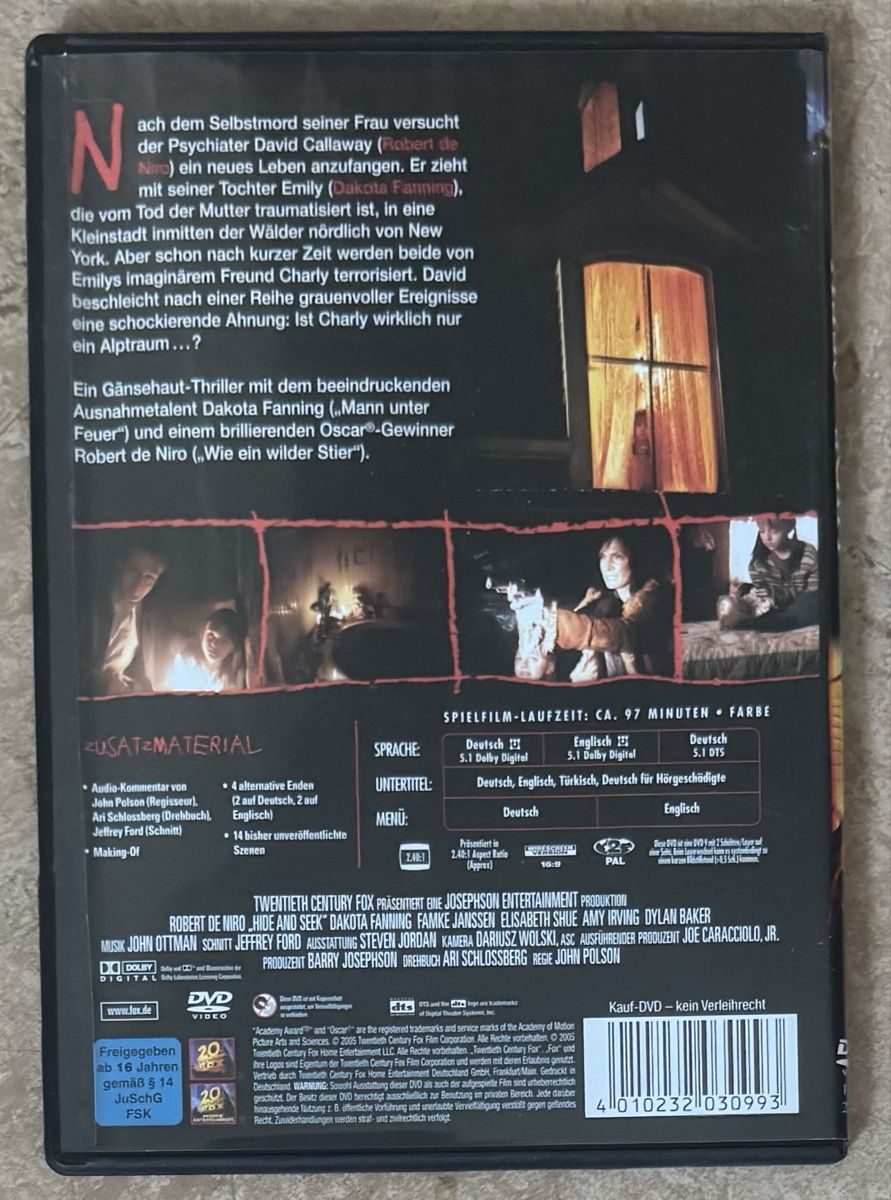 Tutti i DVDs: HIDE AND SEEK  – Nuovo (secondo la descrizione) da Dietikon venduto da AndreaSch01 1