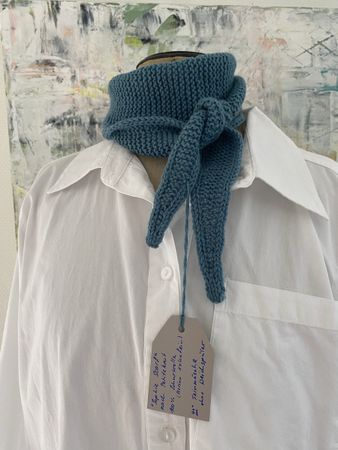 Bis 20.9. SOMMERSALE - Sophie Scarf' - handgestrickt -petrol