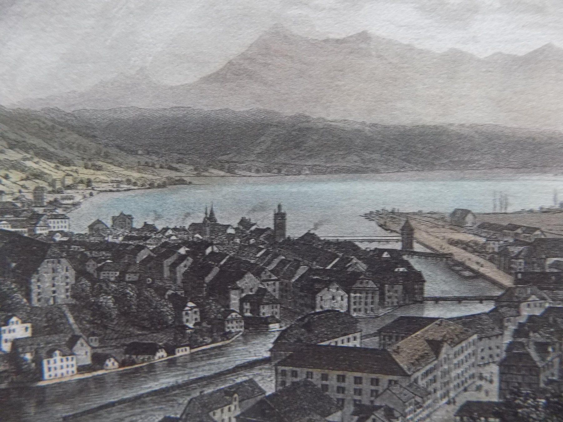 Incisioni: Luzern Rigi koloriert – Usato da Risch venduto da Antikfee 7