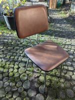 Vintage Stuhl 50er/60er Jahre Mid Century Kunstleder braun