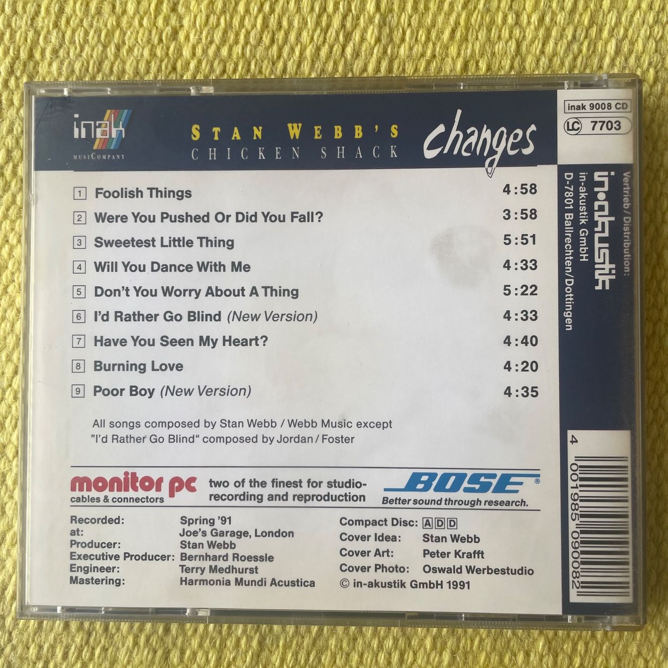 CDs: STEFAN WEBB‘S CHICKEN SHACK-CHANGES91 – D'occasion à Rorschacherberg par CD-Roli 1