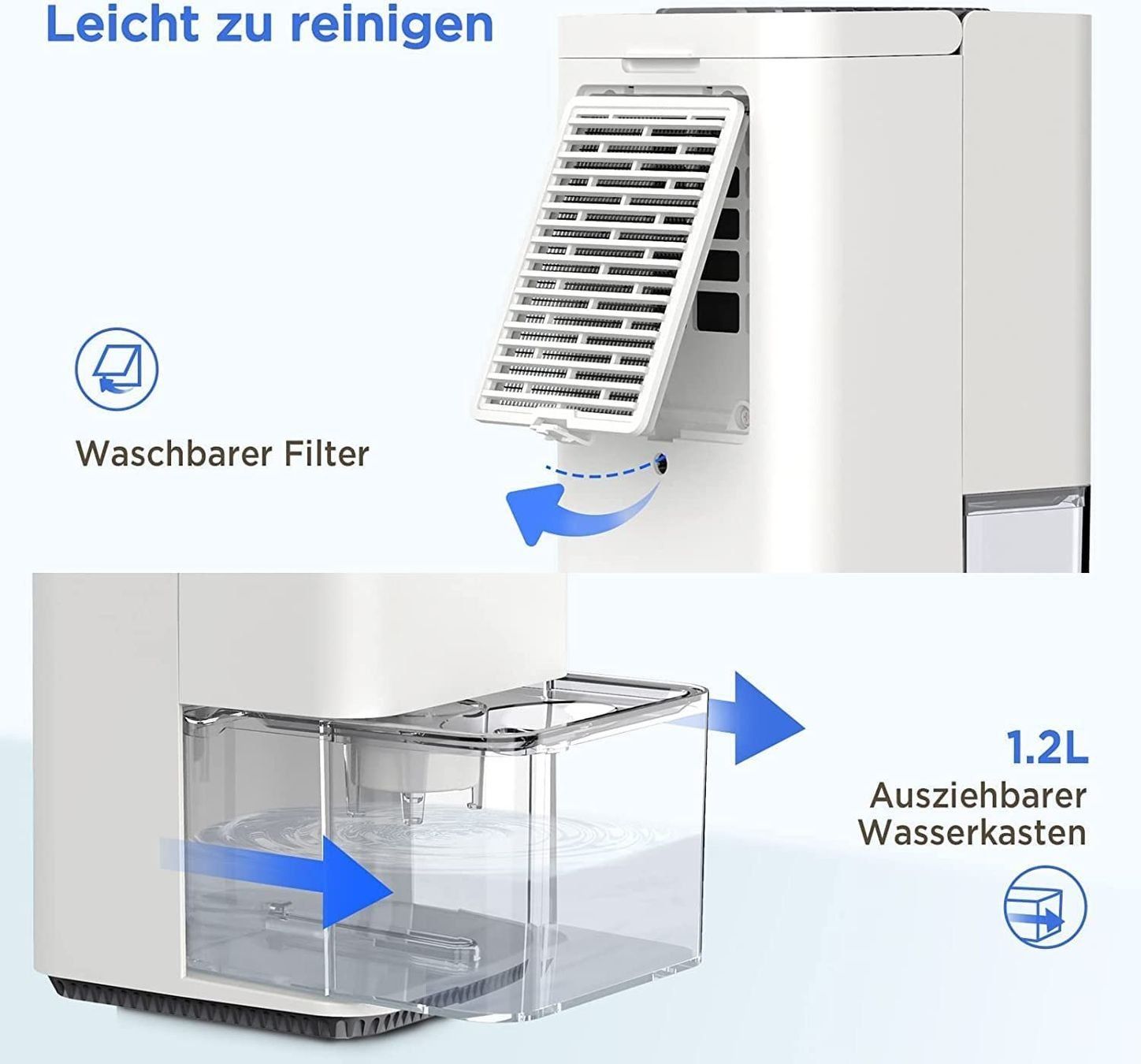Luftentfeuchter: Luftentfeuchter mit LED 7 Farben Mini Entfeuchter – Neu und originalverpackt aus Genève von Top-Trend 3