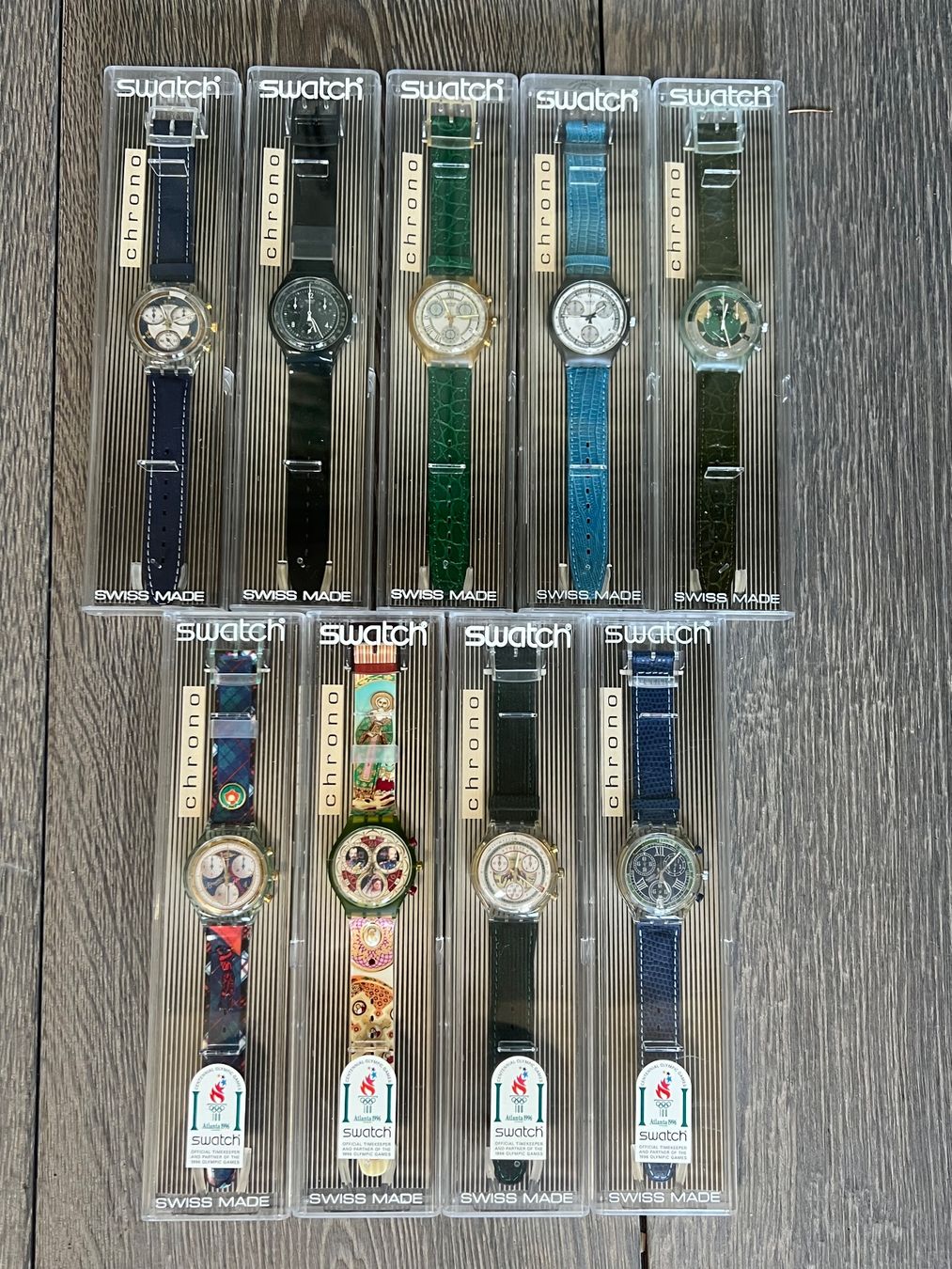 Swatch Orologi: Swatch Chrono Uhren Set 9 Stk neuwertig – Nuovo (secondo la descrizione) da Sternenberg venduto da rvo_d6lg
