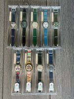 Swatch Chrono Uhren Set 9 Stk neuwertig