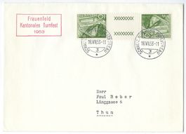 1953 Sonderstempel A.624 Frauenfeld Kantonales Turnfest