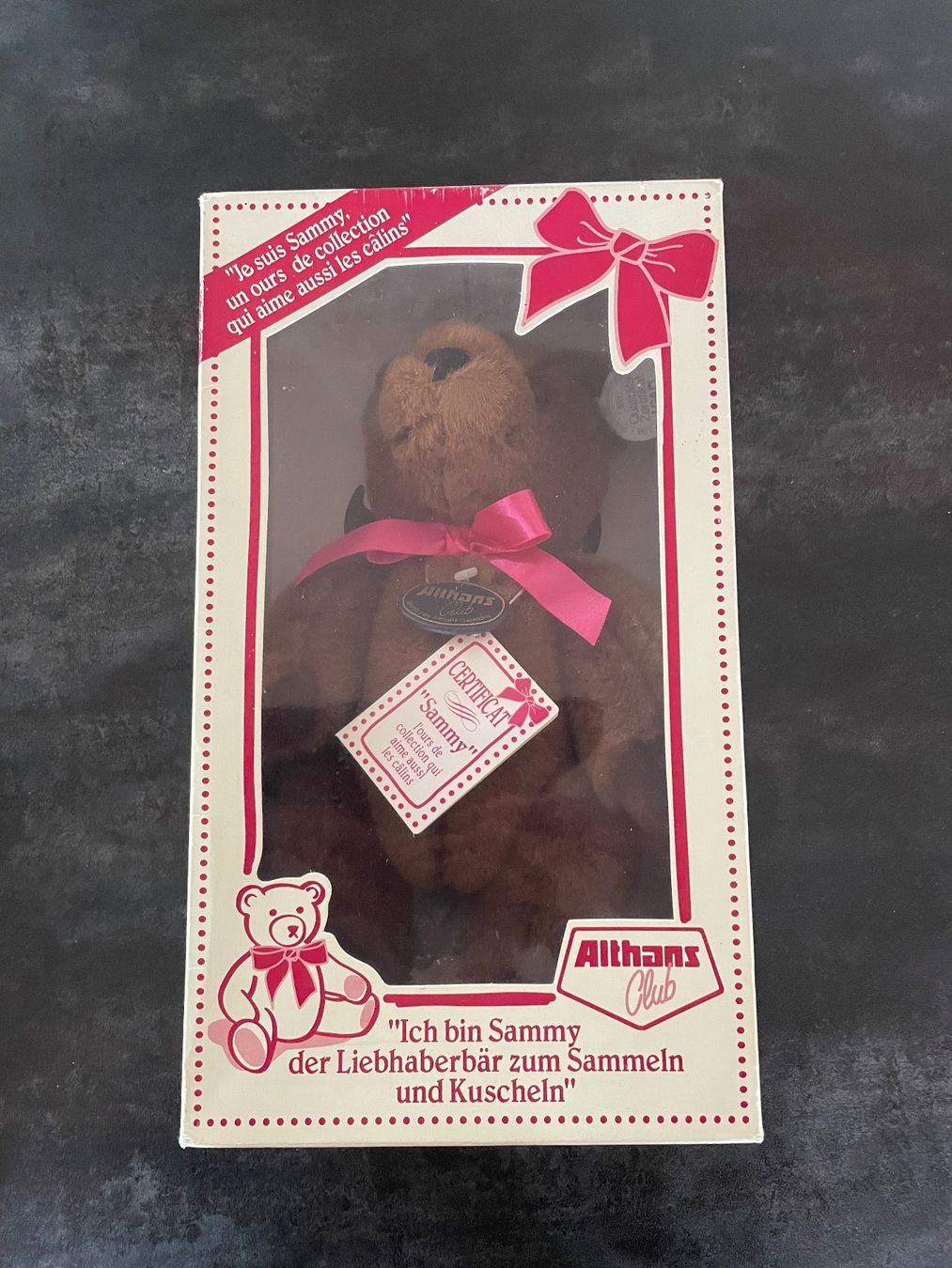 Spielzeuge: Teddy Bear Vintage Sammy Althans Club – Neu (gemäss Beschreibung) aus Vallamand von Bricbracbroc82 2