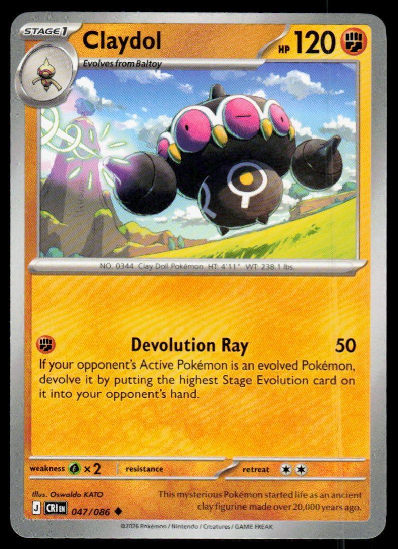 Pokémon Carte collezionabili: Pokemon Claydol 047/086 – Usato da Herisau venduto da Pokemon2025