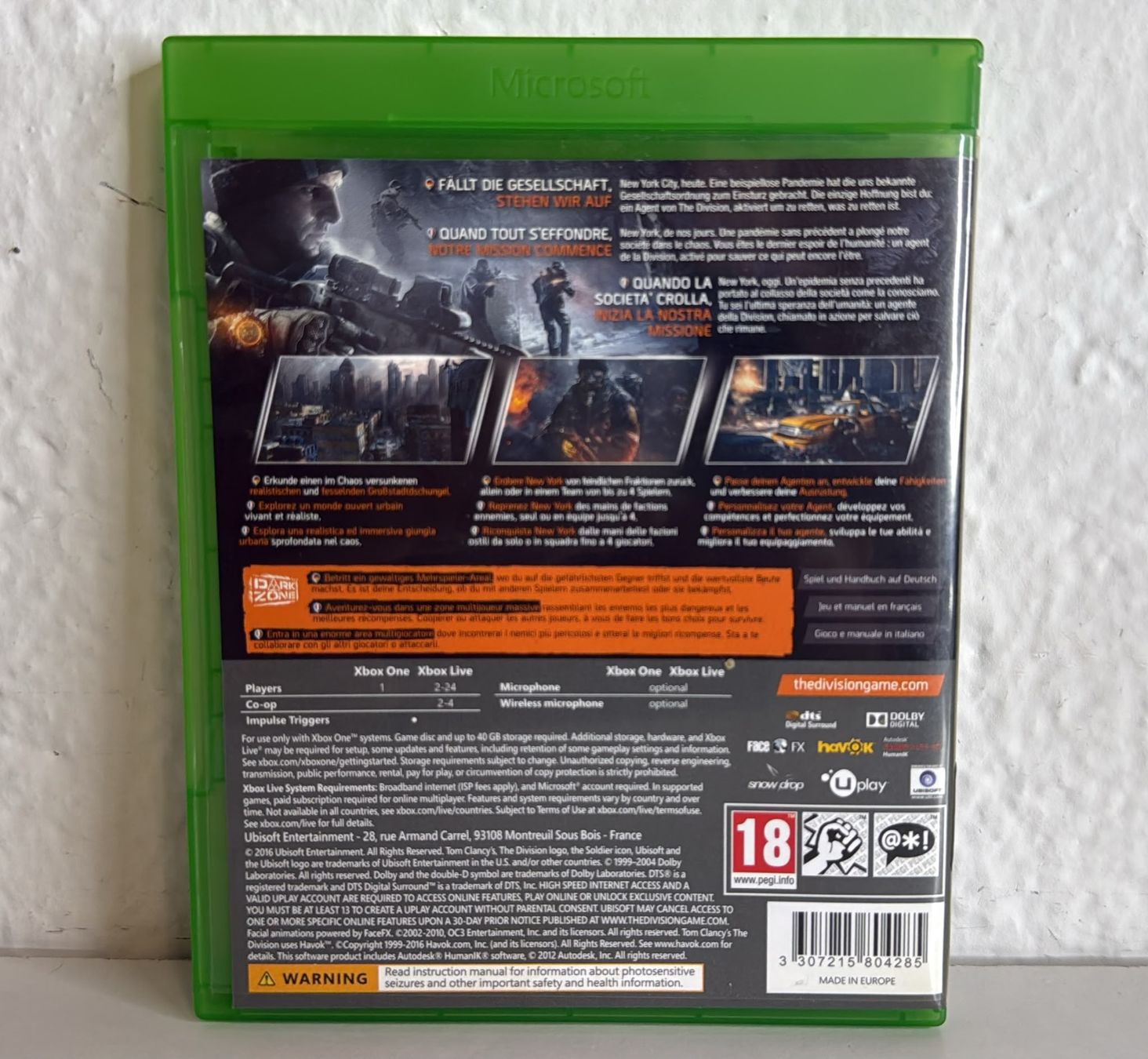 Spiele: Tom Clancy's The Division Xbox One Spiel  – Gebraucht aus Ehrendingen von lax21 1