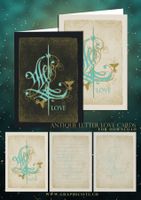 Karten zum Selberdrucken - AntiqueLetter