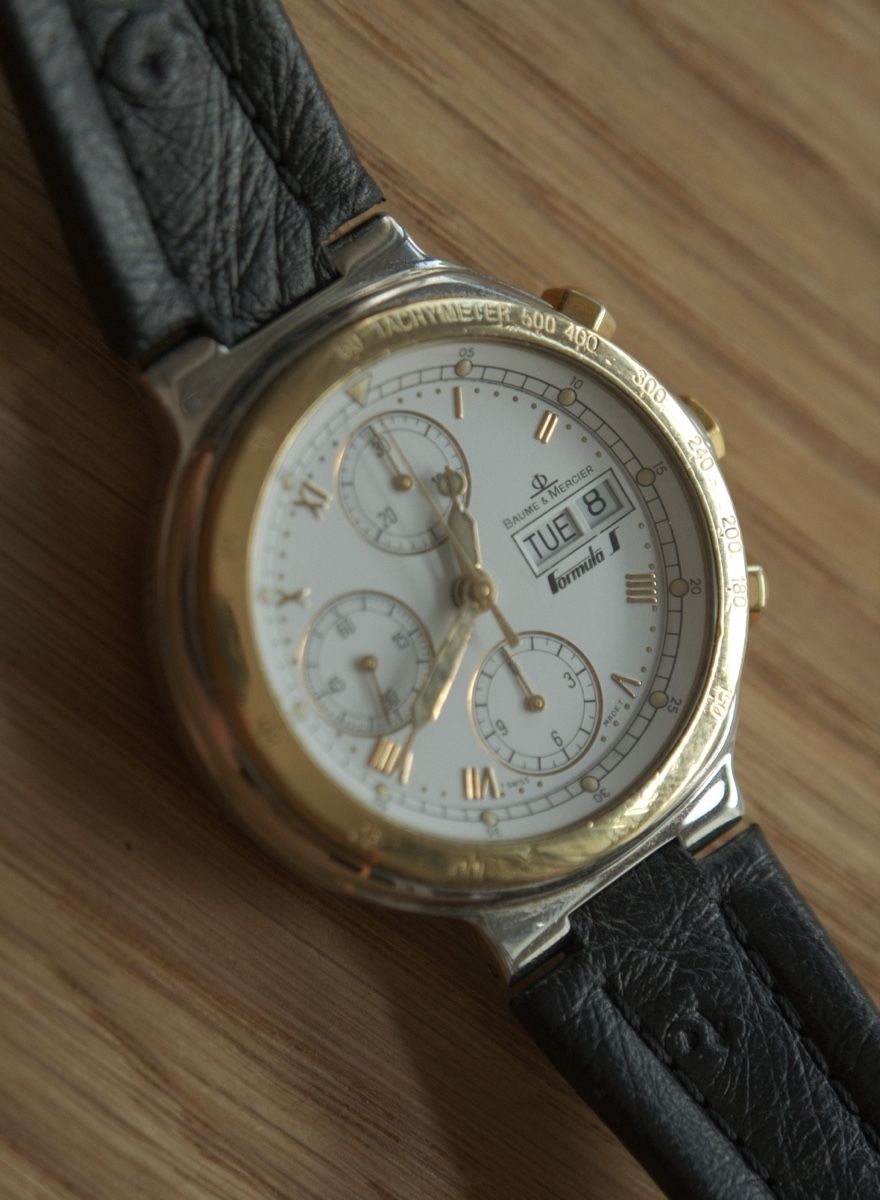 Baume & Mercier Orologi: Baume & Mercier Formula S 18K Gold Chronograph – Usato da Glattpark(Opfikon) venduto da ale_mg8x 8