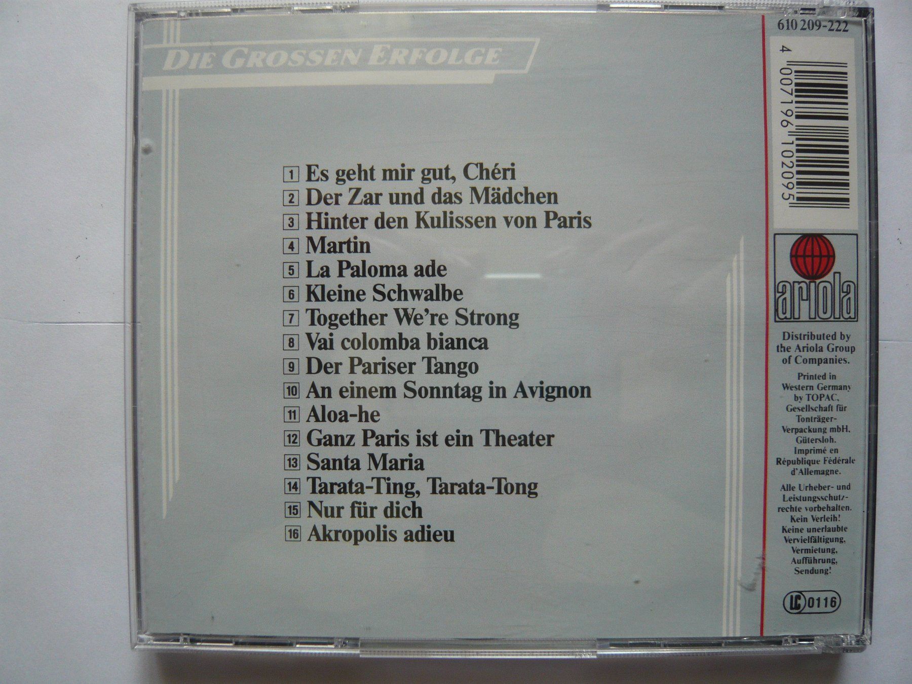 CD: MIREILLE MATHIEU RENDEZVOUS – Usato da Winterthur venduto da Cajun 1