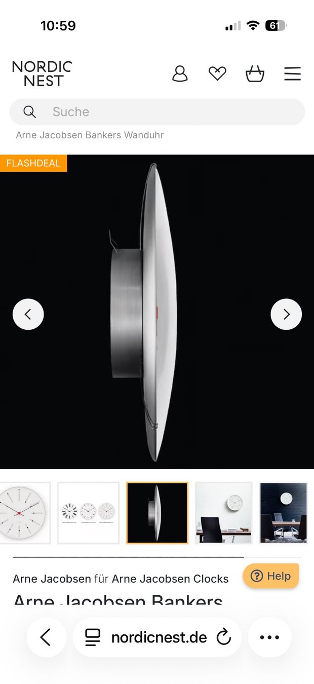 Arne Jacobsen Watches Montres: Arne Jacobsen Wand-Uhr – Neuf avec emballage d'origine à Meilen par Sura18 6